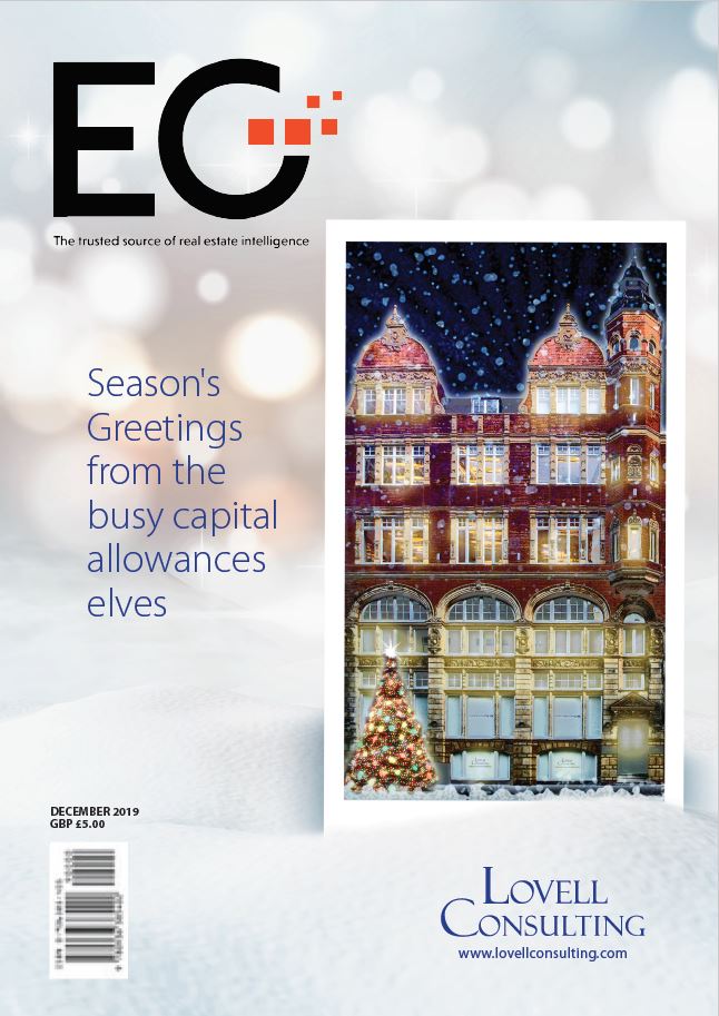 EG - magazine cover showing Christmas scene